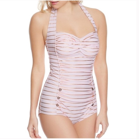 Betsey Johnson Other - 🌴Betsey Johnson Blush Pinup Sailor Swimsuit
